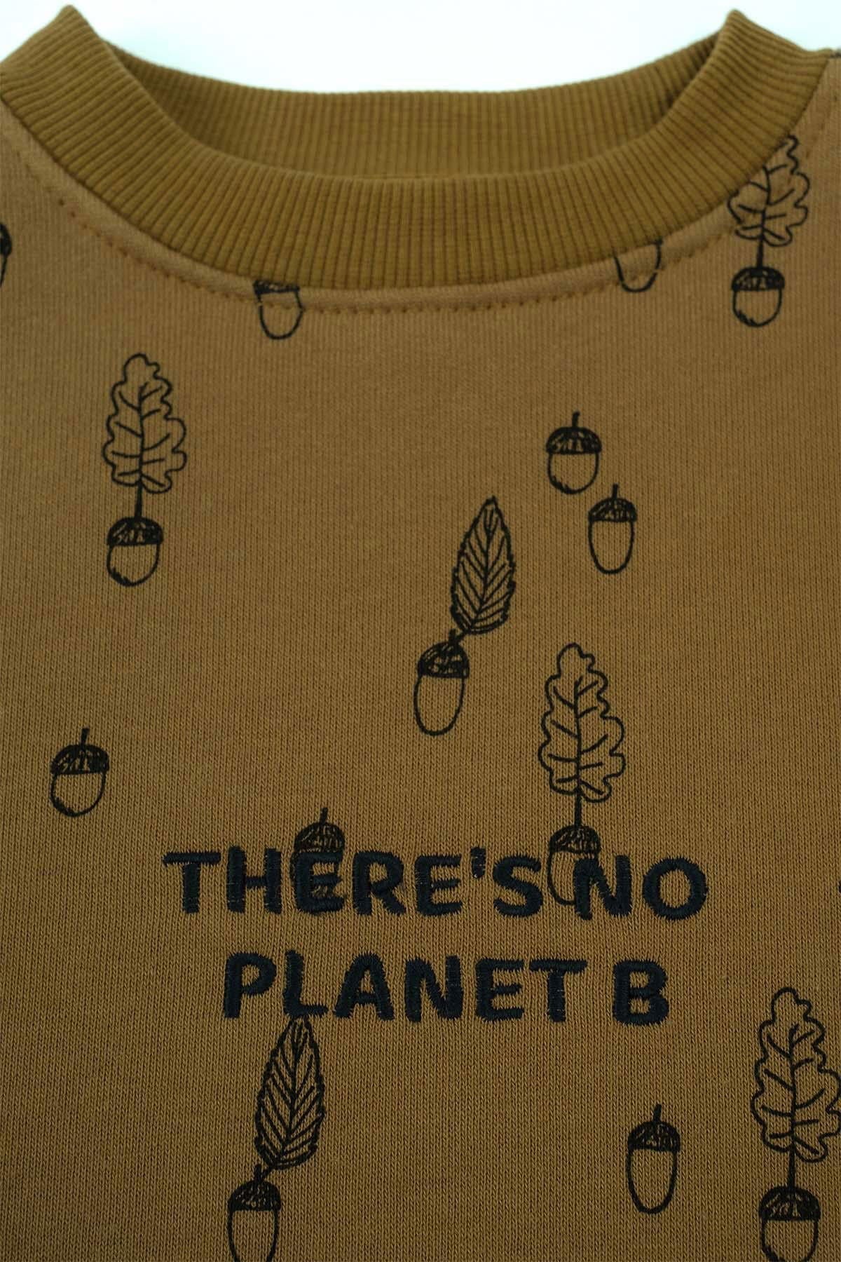 Organic Cotton Tracksuit Set - Khaki Hazelnut Pattern