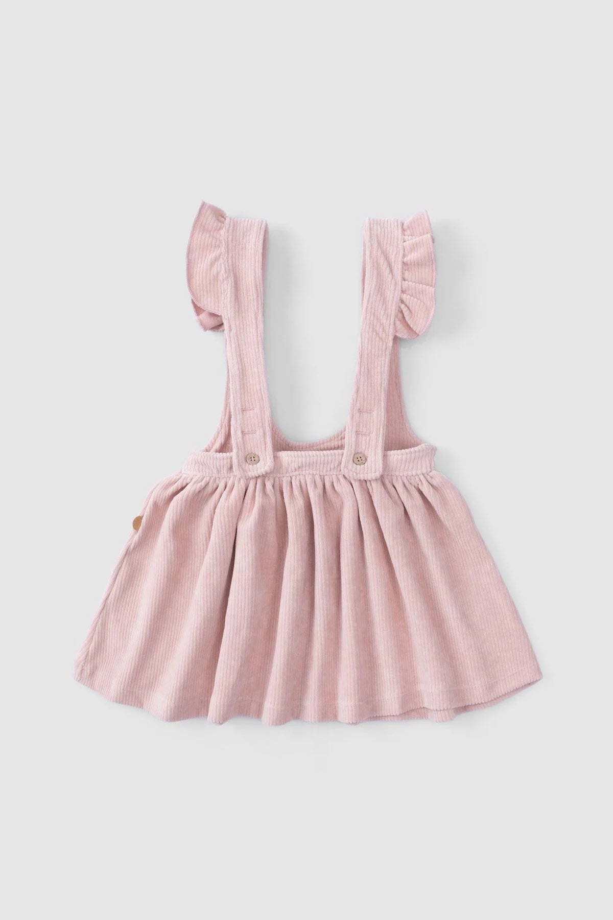 Velvet Gilet Dress - Pink