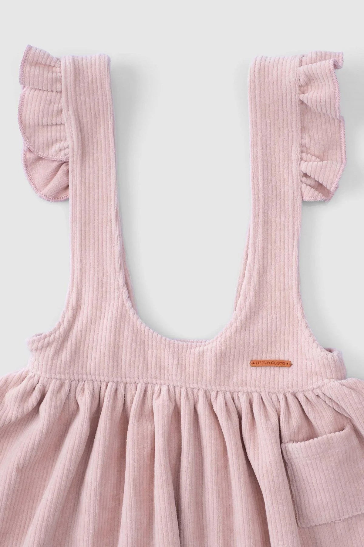 Velvet Gilet Dress - Pink