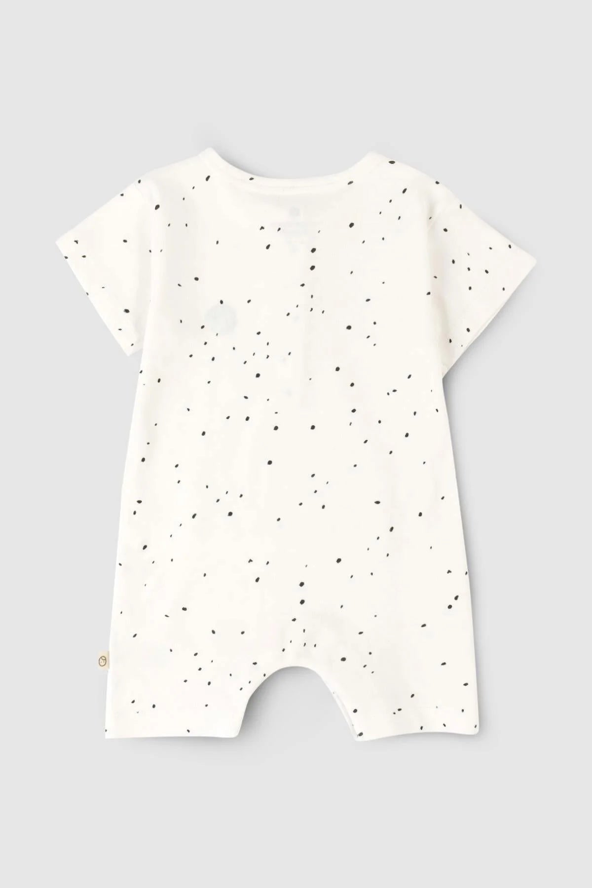 Organic Cotton Romper - White Cosmos