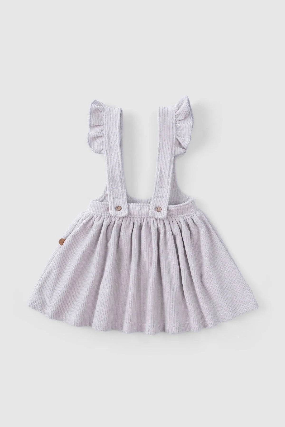 Velvet Gilet Dress - Gray