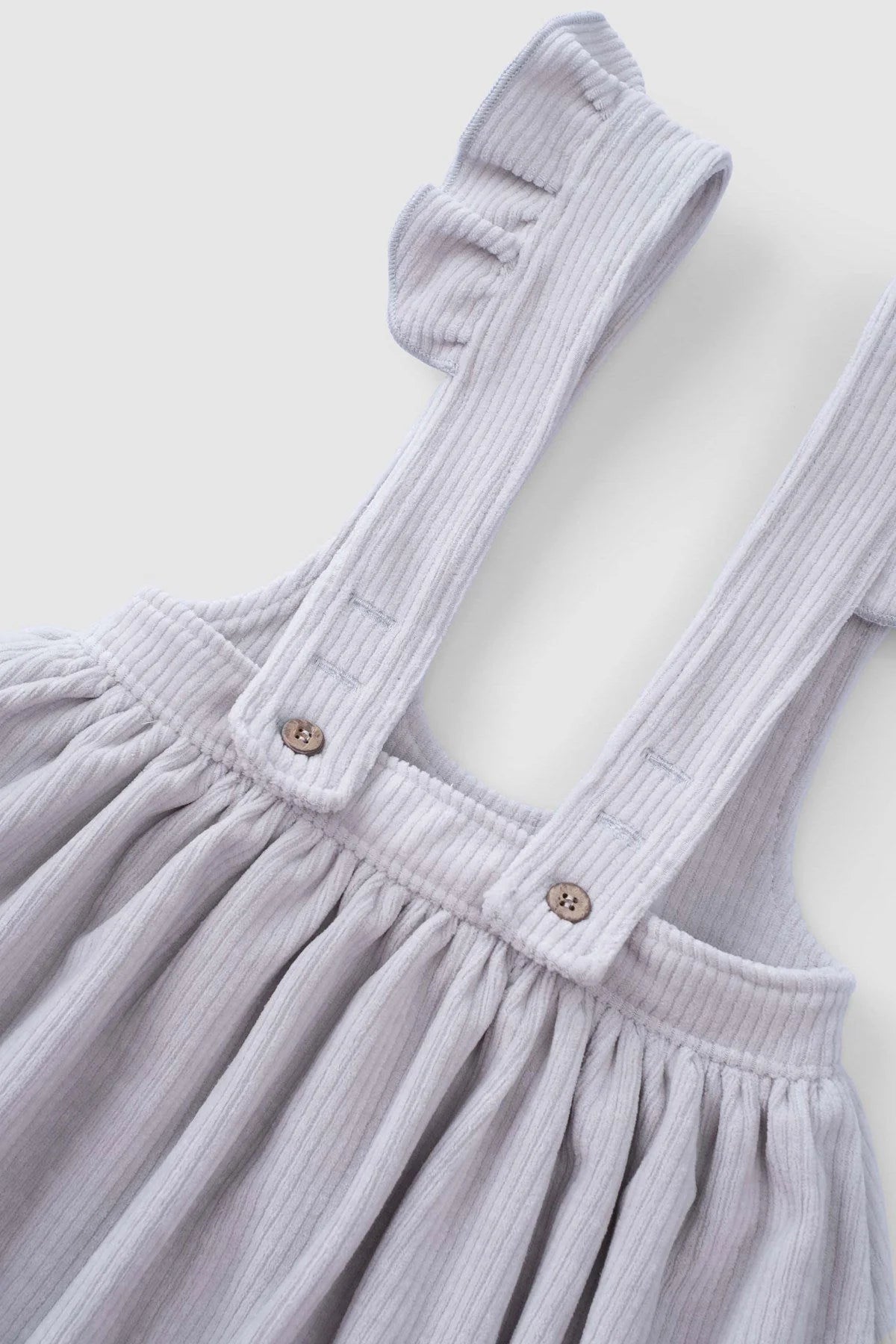 Velvet Gilet Dress - Gray