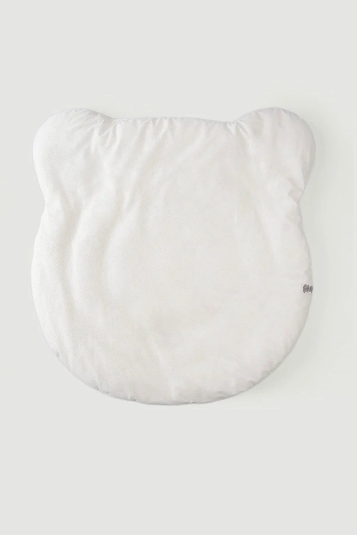 Round Crawling Cushion with Non-Slip Bottom - White Teddy Bear