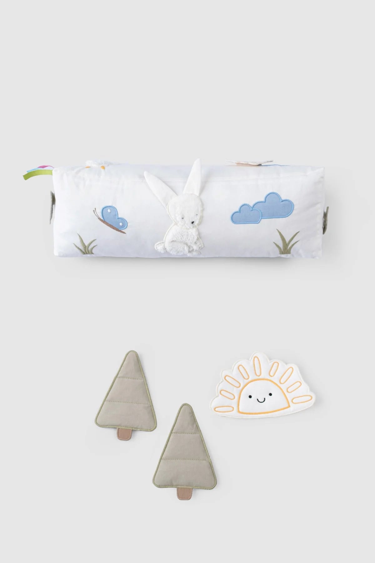 Round Crawling Cushion Set with Non-Slip Bottom - Forest