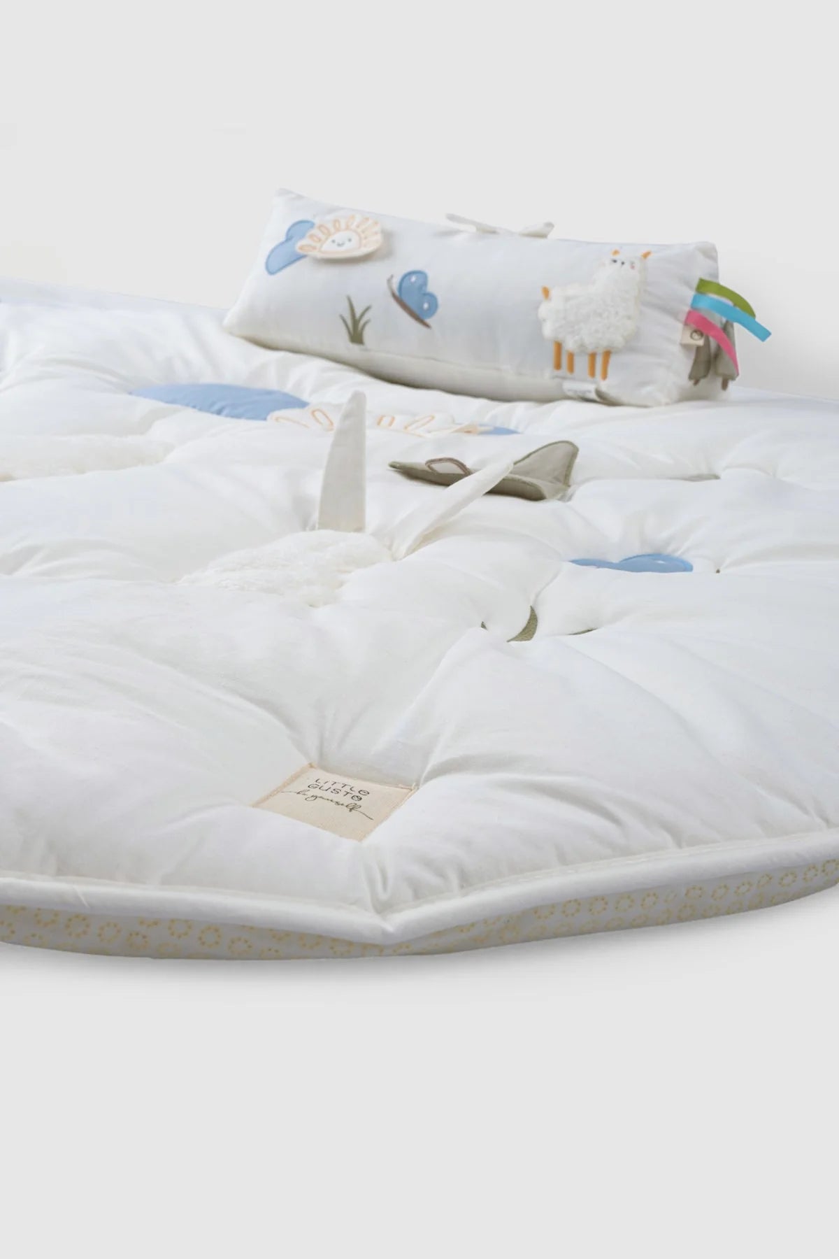 Round Crawling Cushion Set with Non-Slip Bottom - Forest