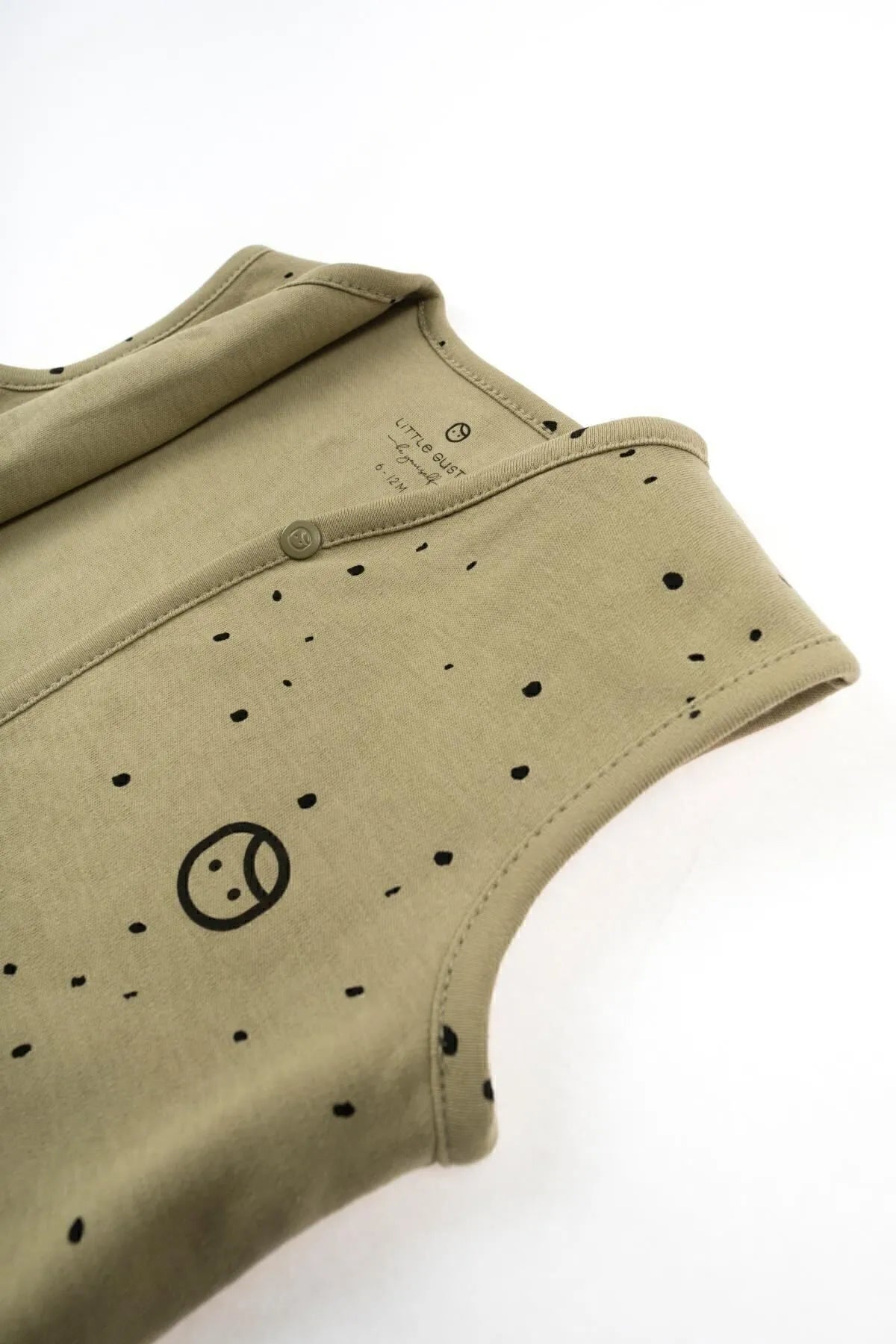Organic Cotton Double Sided Vest - Khaki Cosmos