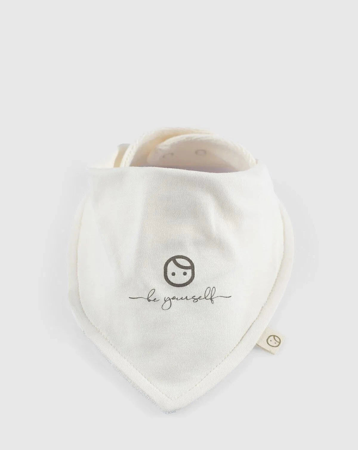 Liquid Proof Organic Cotton Scarf Bib - Gusto Cream