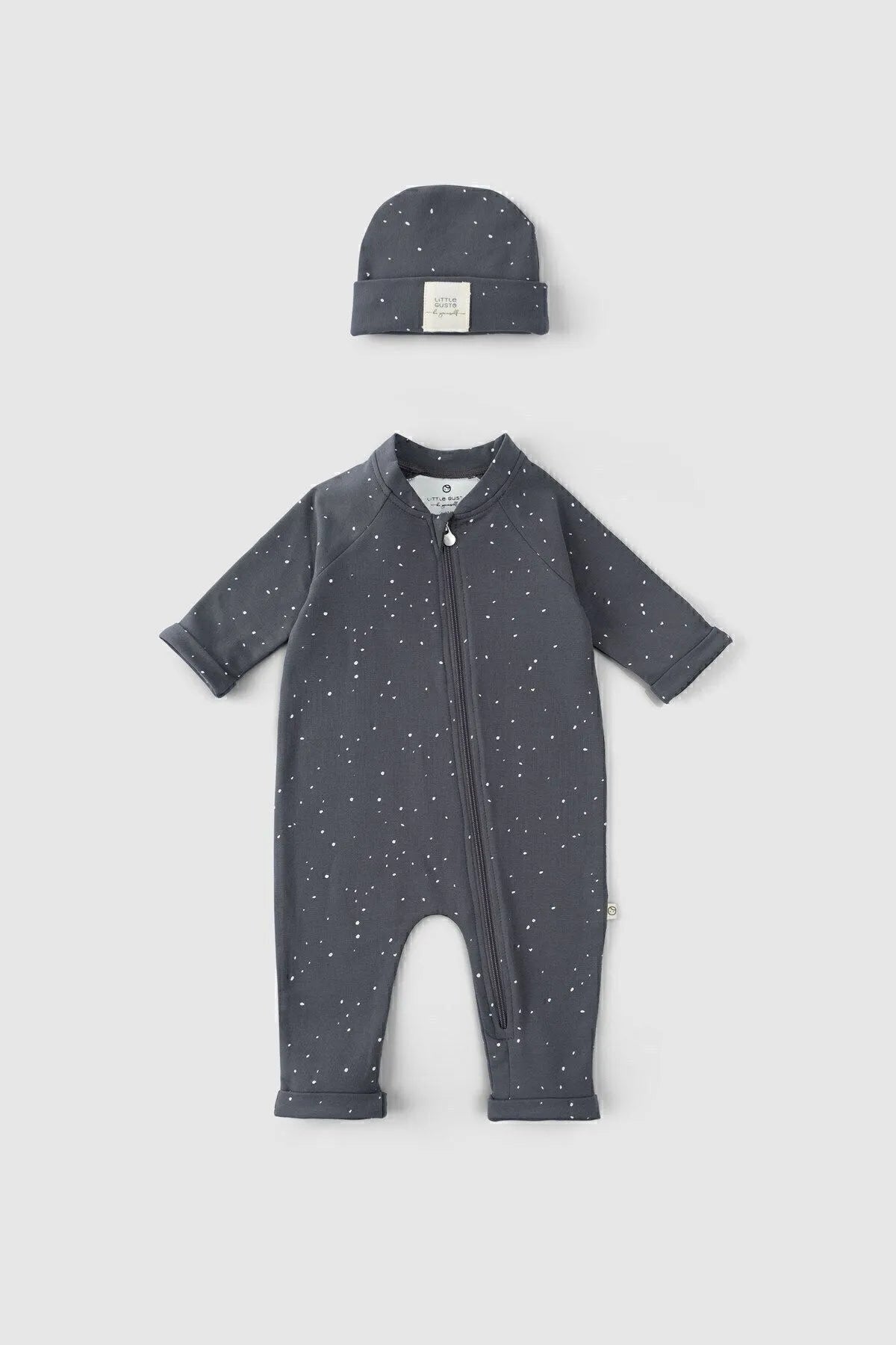 Organic Cotton Long Sleeve Onesie - Cosmos