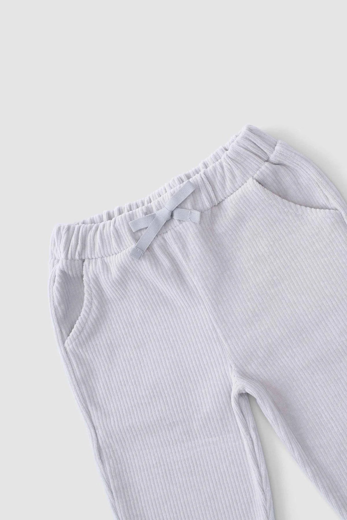 Velvet Tracksuit Set - Gray