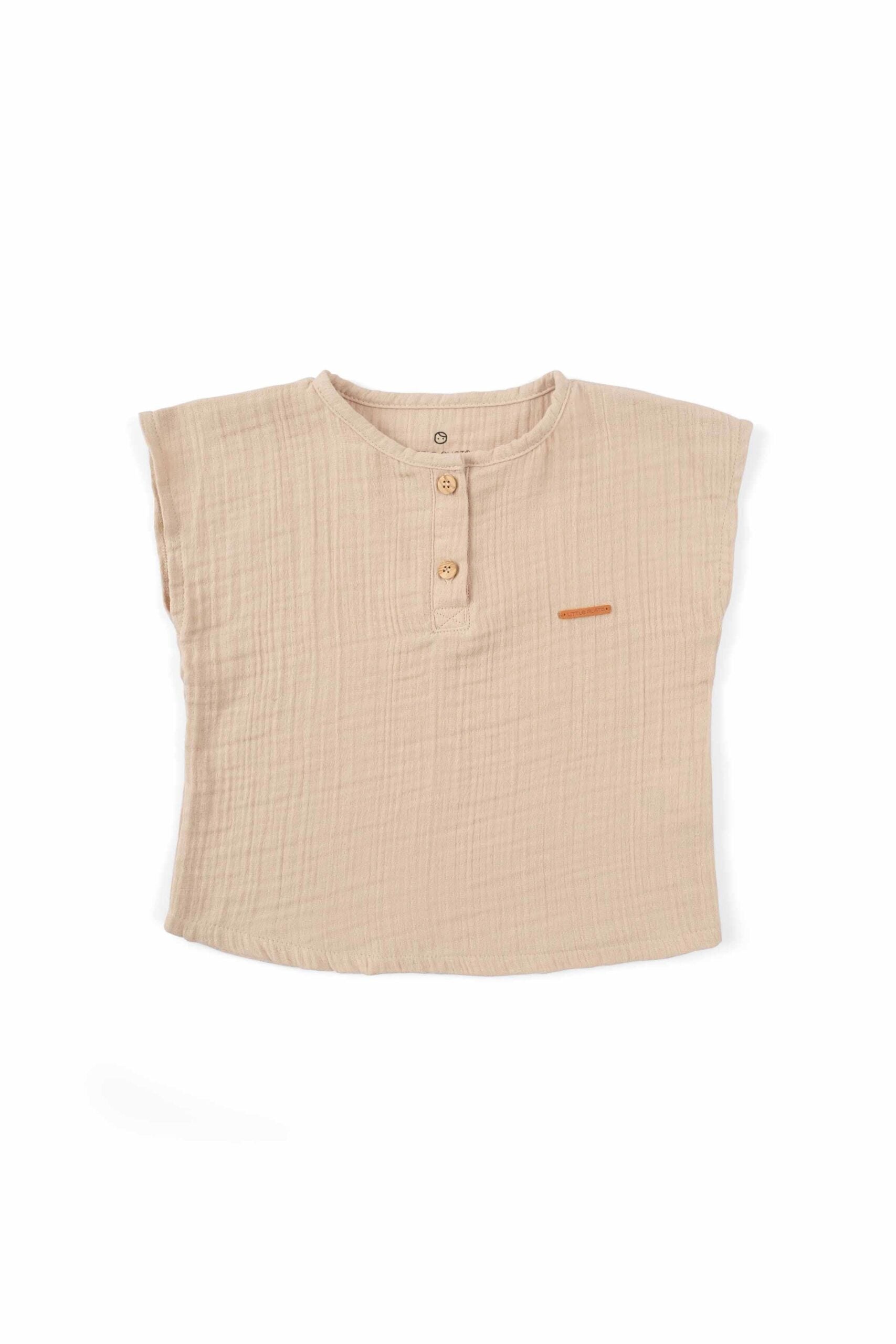 Organic Cotton Muslin Set in Beige - Quick-Drying and Absorbent