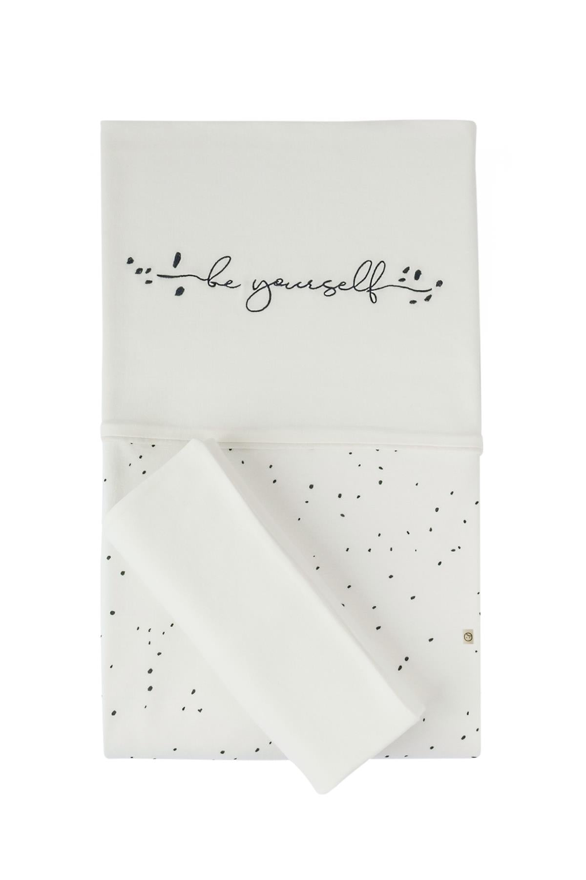 Organic Cotton Bed Set (Bed Cover, Pillow Case, Bed Sheet) - White for Baby