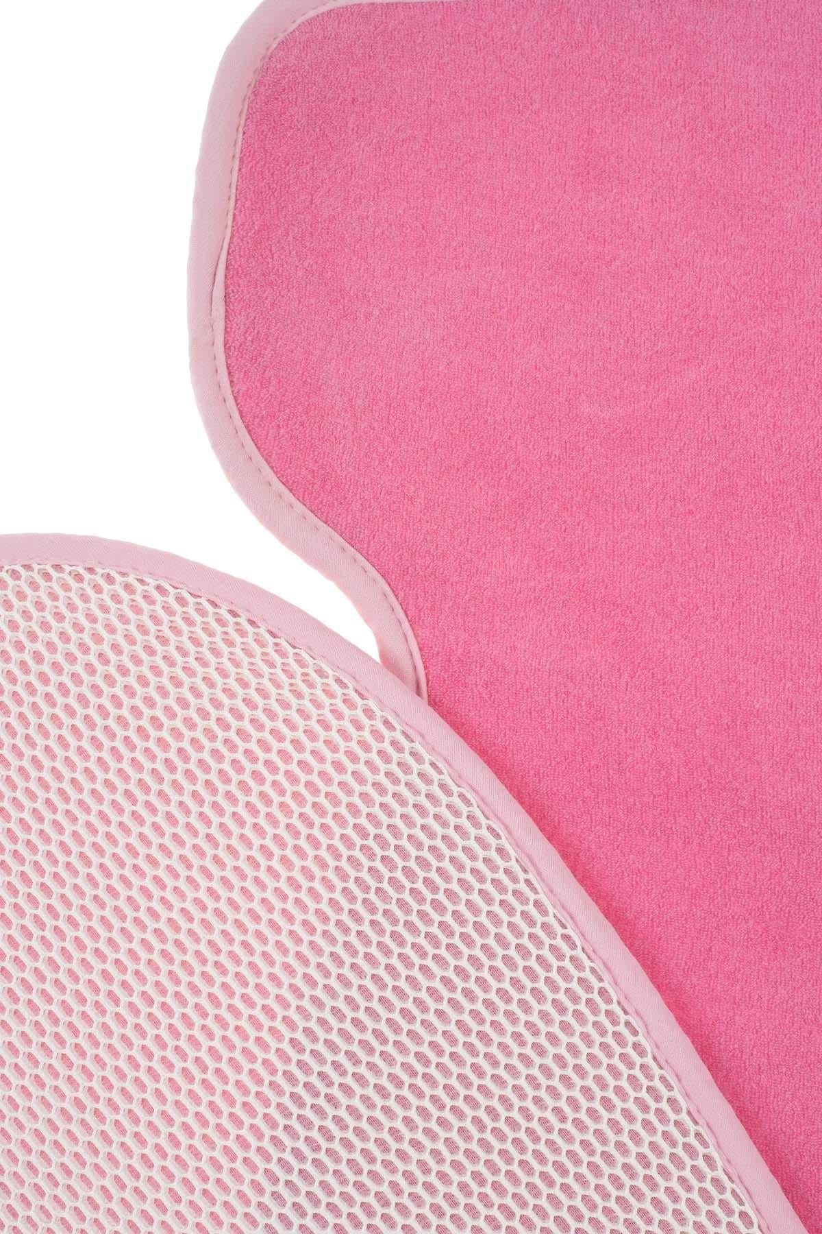 Organic Cotton Dark Pink Baby Car Seat Cushion (0-1 Years)