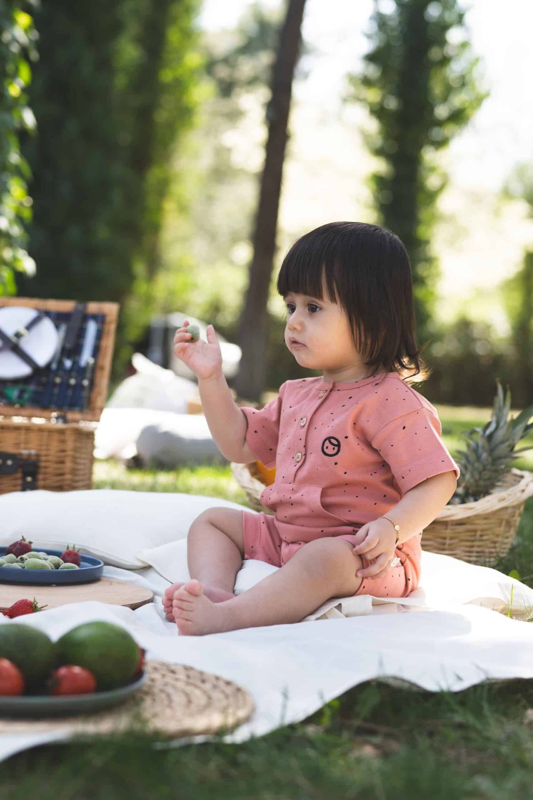 Organic Cotton Romper in Pink Cosmos - Soft, Breathable, and Easy to Wear