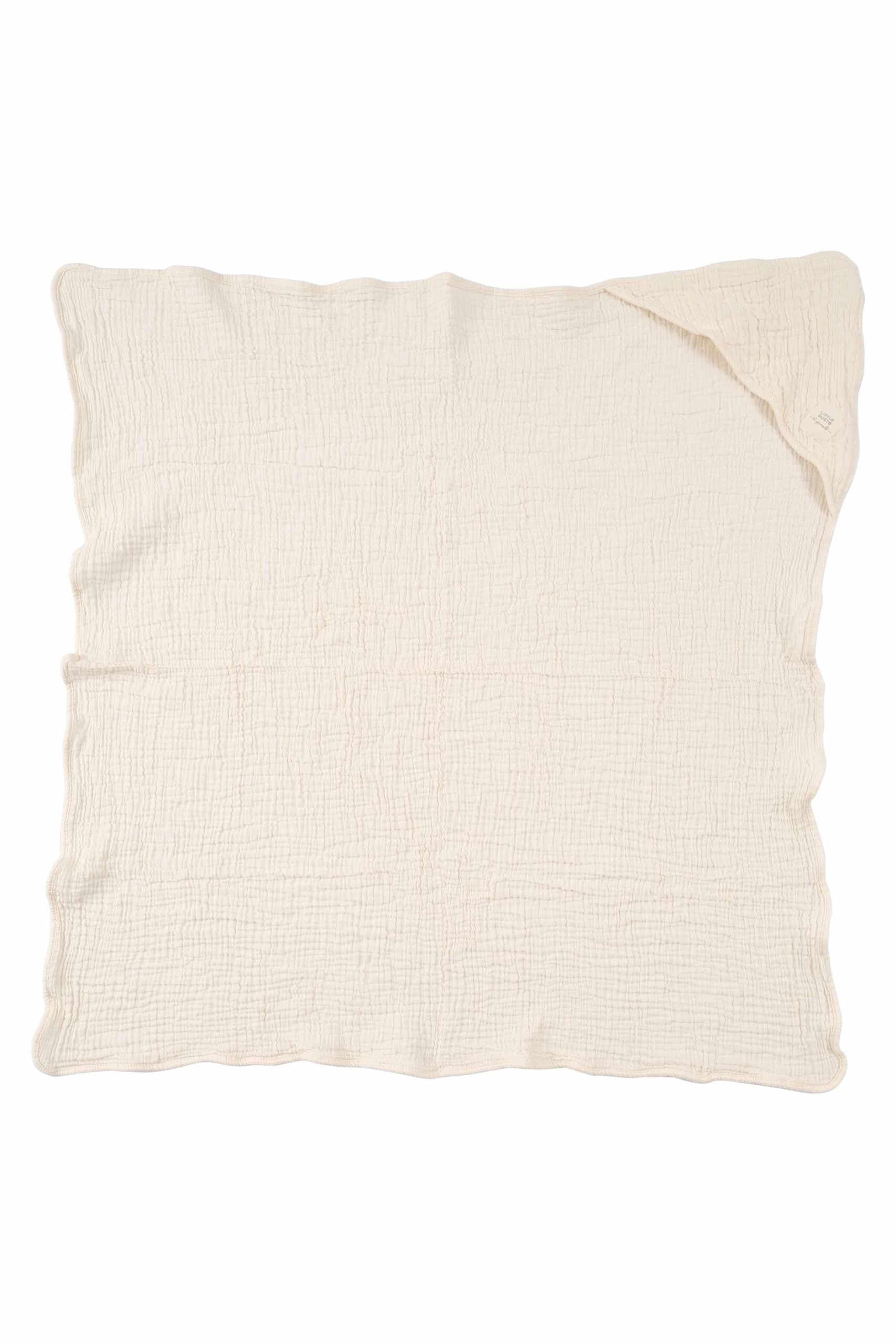 Organic Cotton Muslin Bathcape in Beige - Soft and Gentle