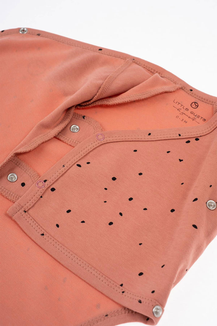 Organic Cotton Short Sleeve Bodysuit - Cosmos Pink