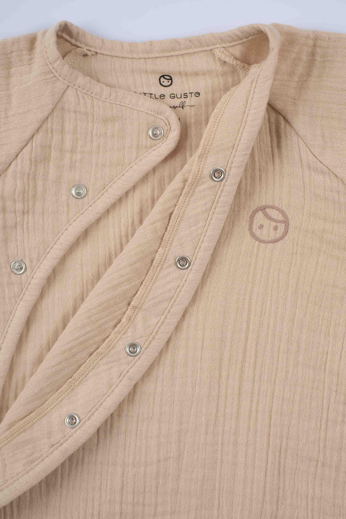 Organic Cotton Muslin Shirt for Kids in Pink - Soft, Breathable, and Comfortable