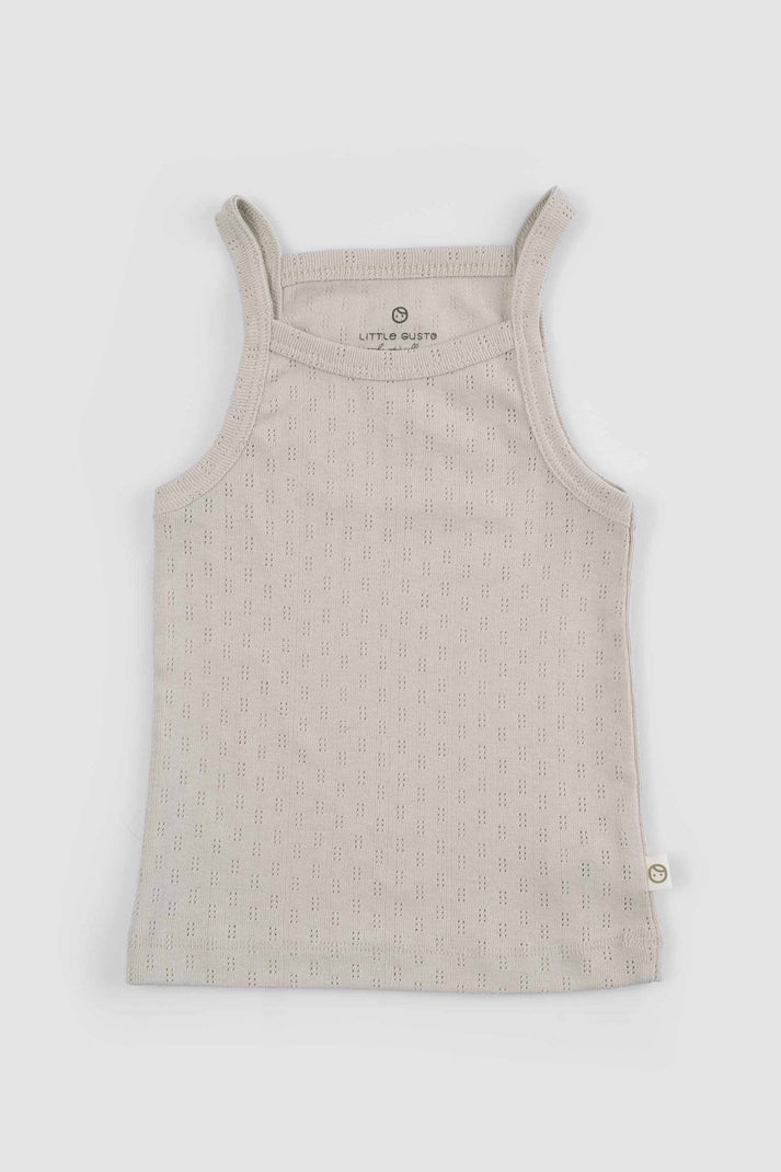 Organic Cotton Pointelle Baby Bloomer Set - Beige