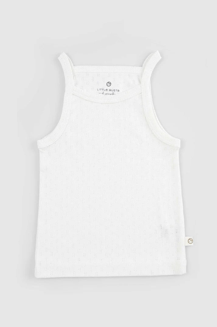 Organic Cotton Pointelle Baby Bloomer Set - White