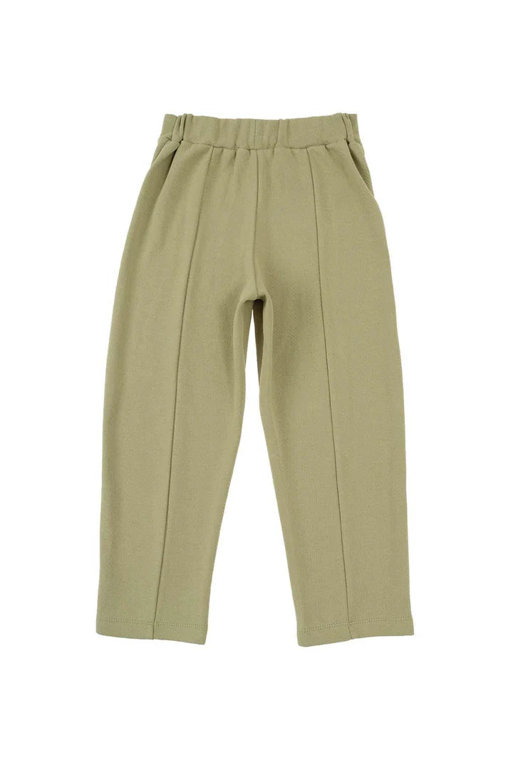 Organic Cotton Pants with Pocket in Khaki | Comfort and Style