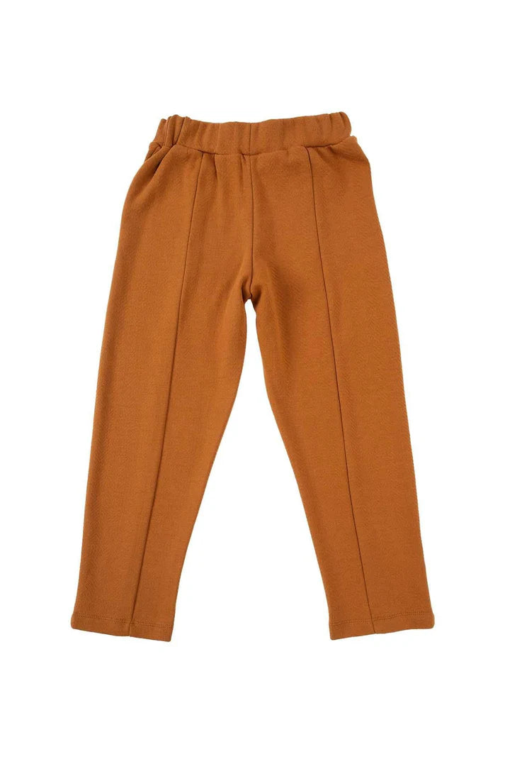Organic Cotton Pants with Pocket in Copper | Stylish and Functional