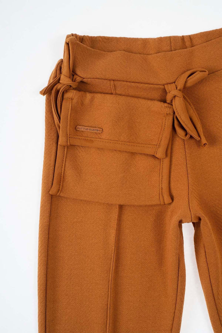 Organic Cotton Pants with Pocket in Copper | Stylish and Functional