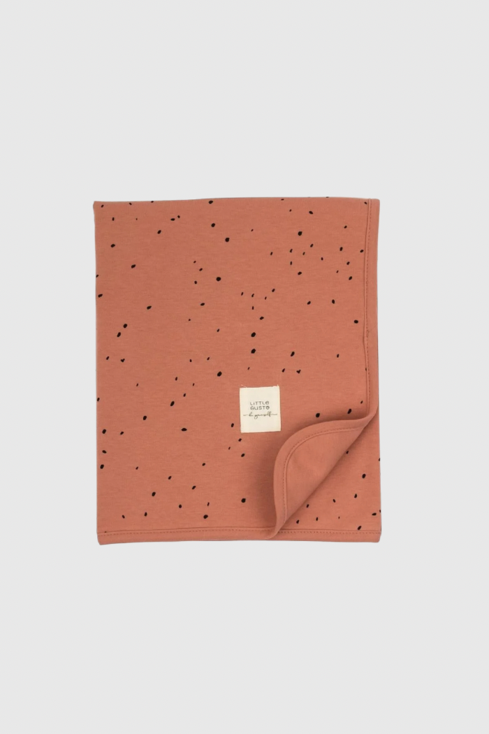 Organic Cotton Double Layer Baby Blanket - Cosmos Pink