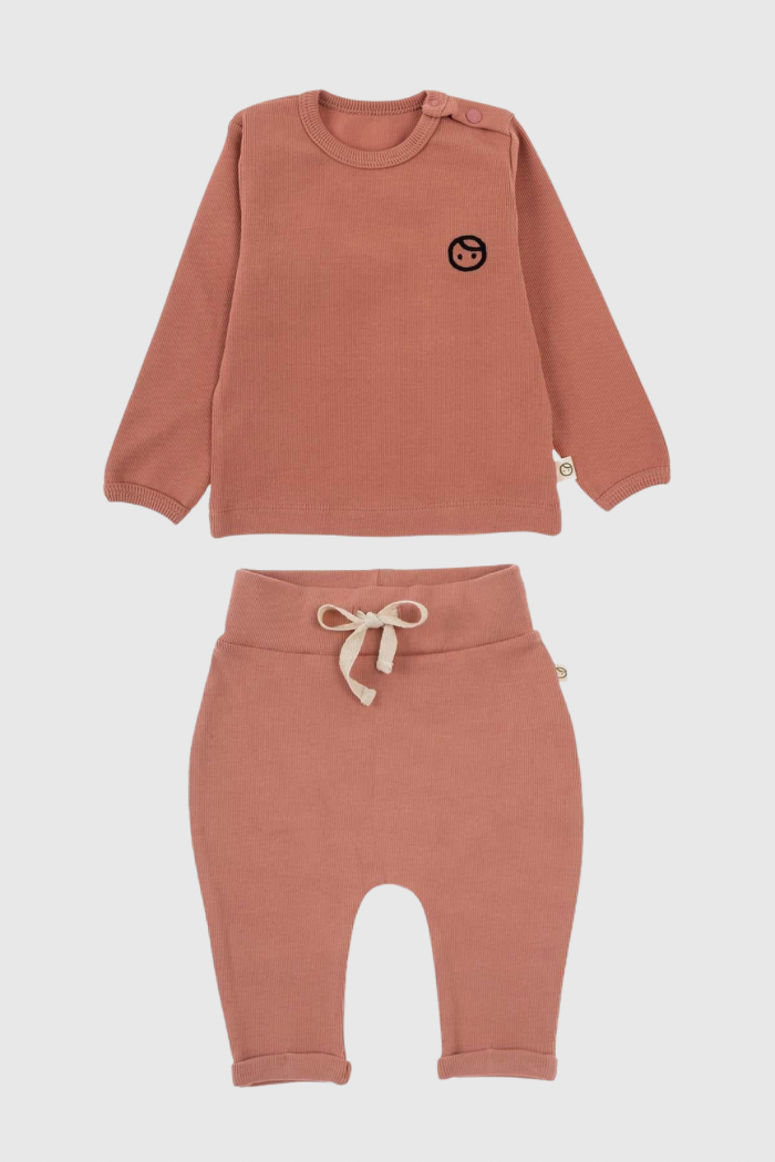 Organic Cotton Baby Set - Pink