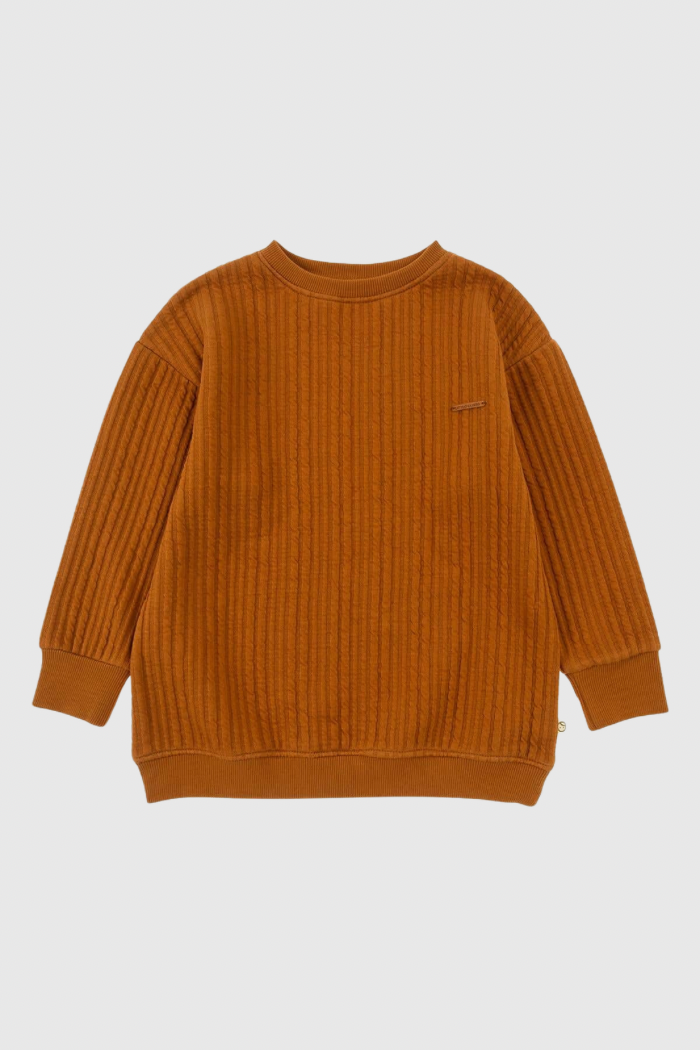 Organic Cotton Oversized Sweatshirt - Copper