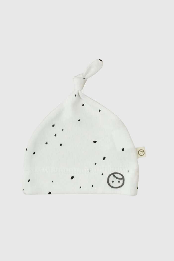 Organic Cotton Newborn Baby Hat - Cosmos White