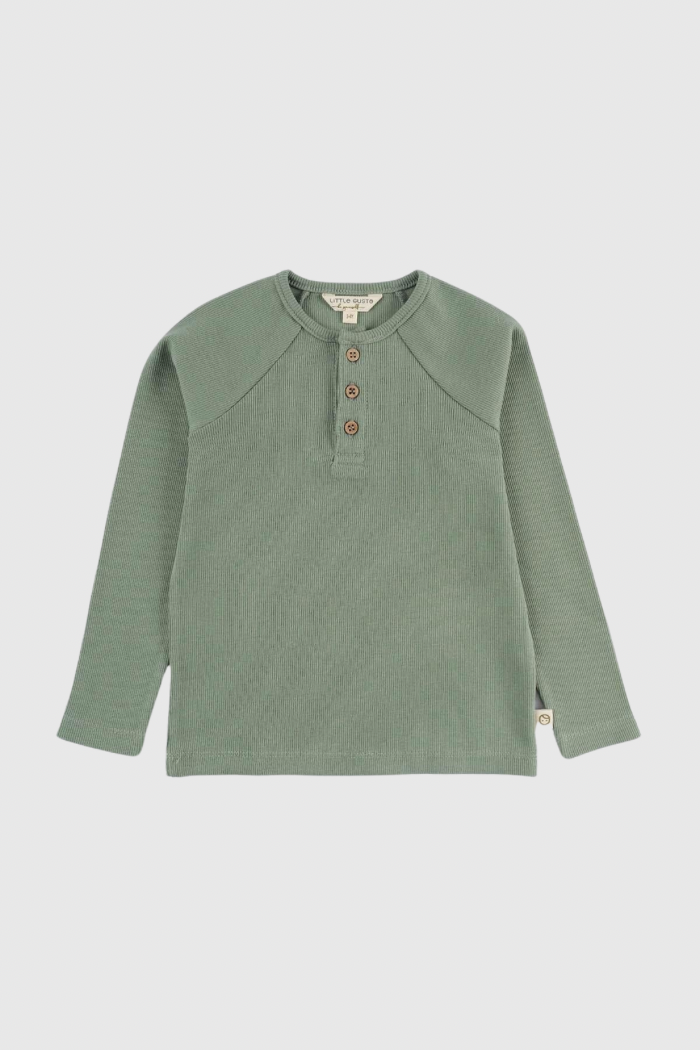 Organic Cotton Camisole Longsleeve Green Kids Wear Soft