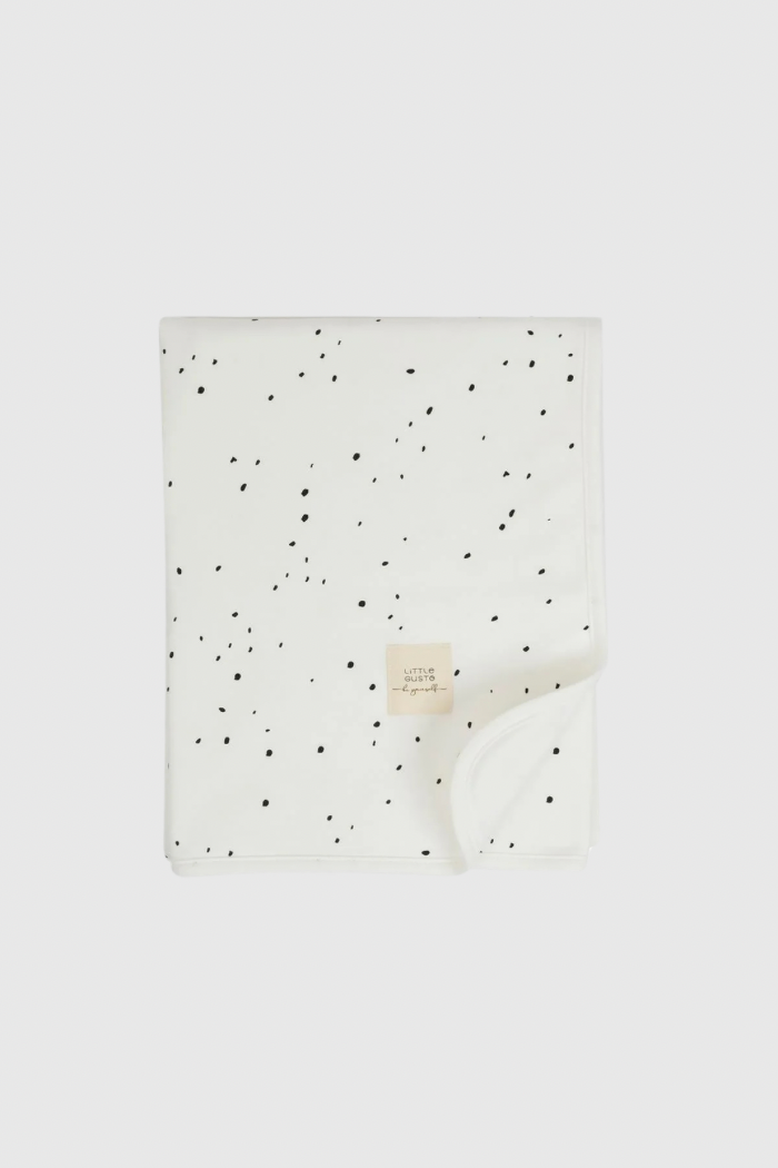 Organic Cotton Double Layer Baby Blanket - Cosmos White