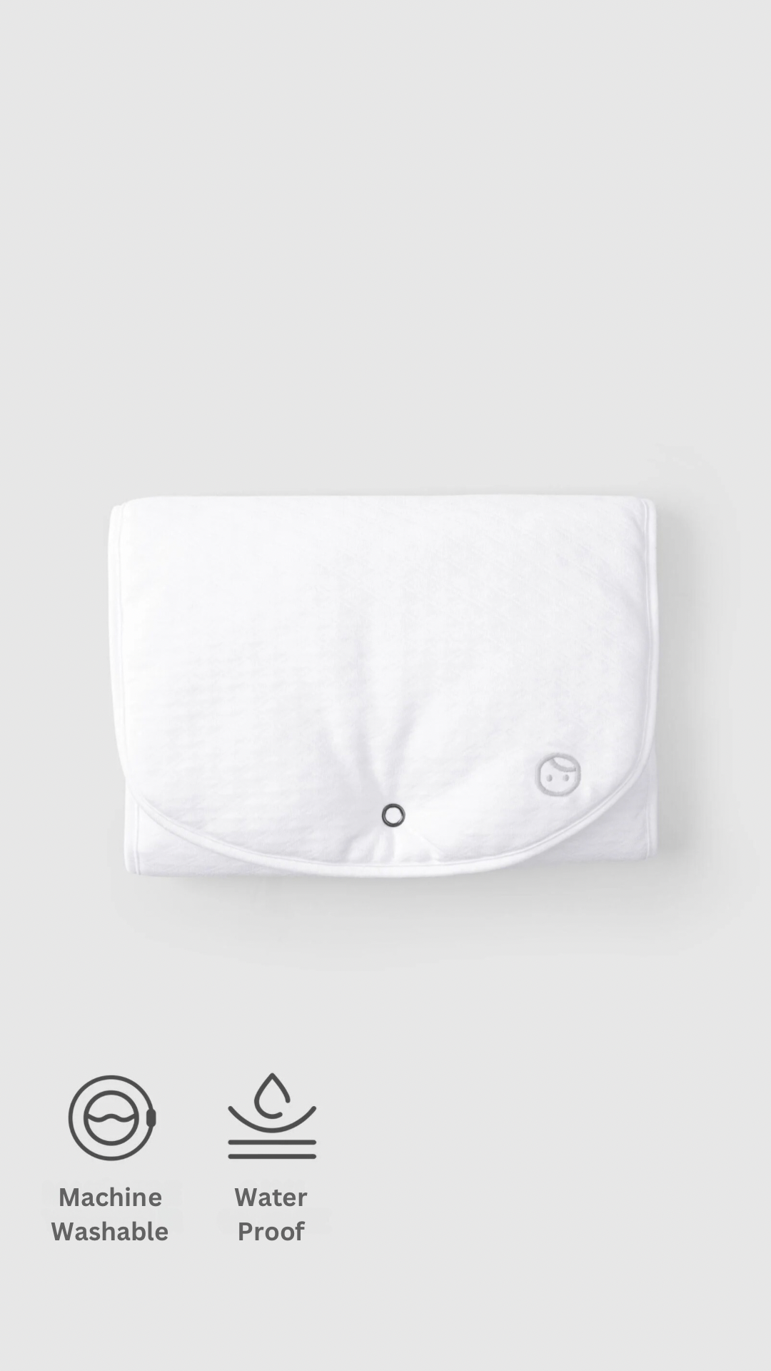 Liquid Proof Quilted Pocket Bottom Opening Bag - White