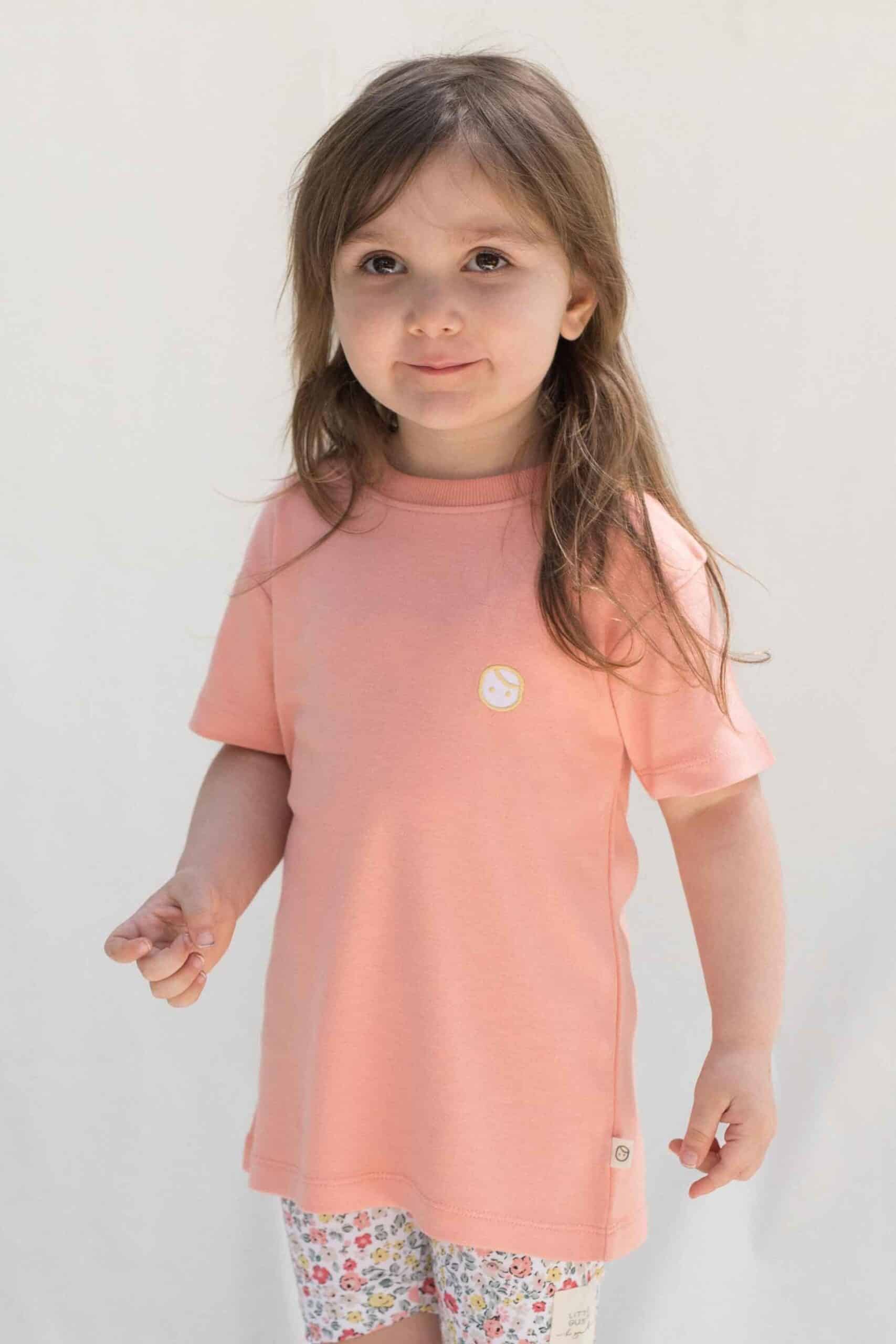 Pink Bamboo T-Shirt for Kids Girls | Soft & Eco-Friendly