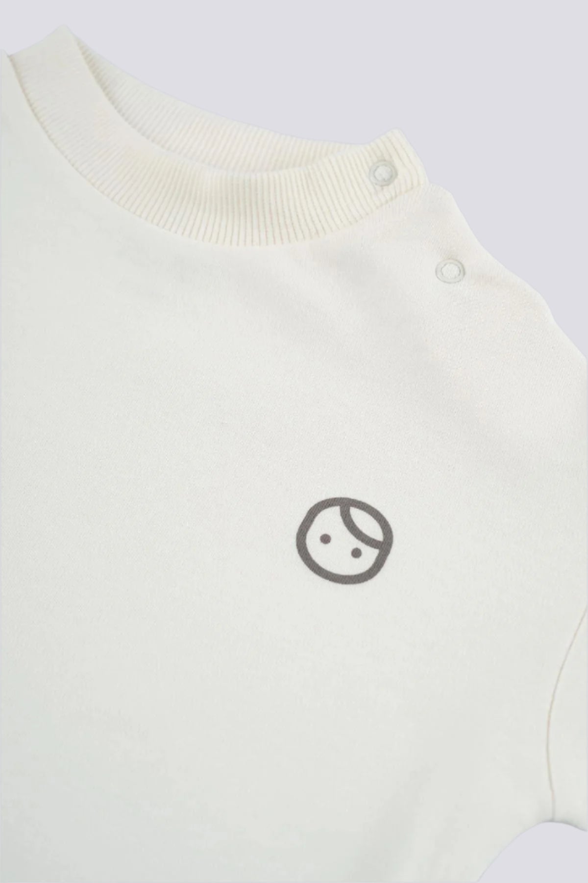 Organic Cotton Baby Pyjama Set - White