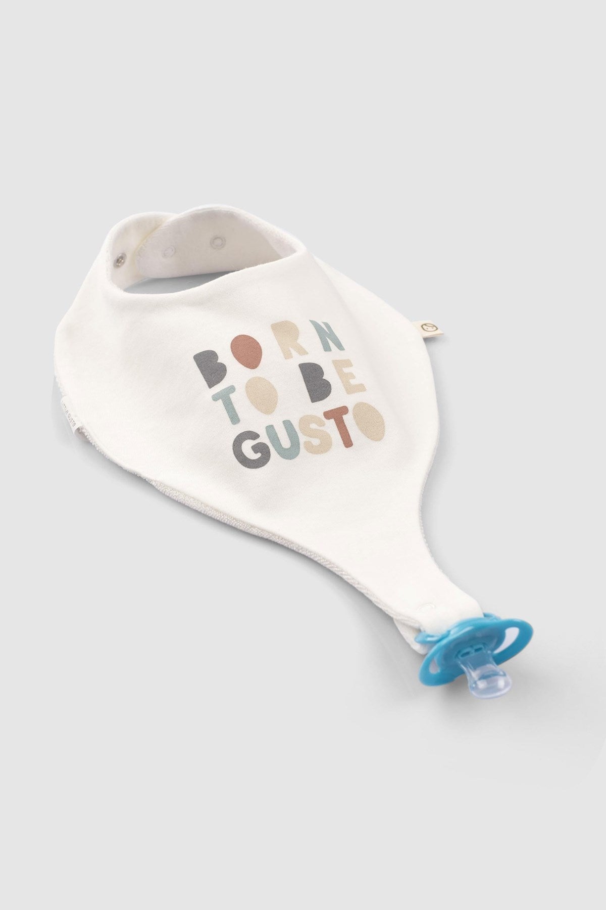 Liquid Proof Organic Cotton Bib Set with Gusto Pattern (2-Pack) | Soft & Durable