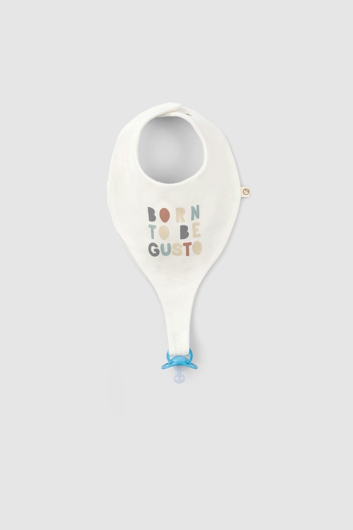 Liquid Proof Organic Cotton Bib Set with Gusto Pattern (2-Pack) | Soft & Durable
