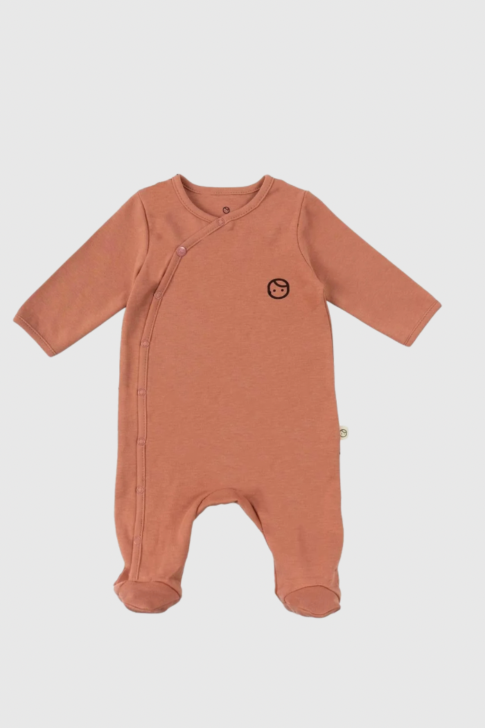 Organic Cotton Footed Onesie - Pink | Soft, Cozy