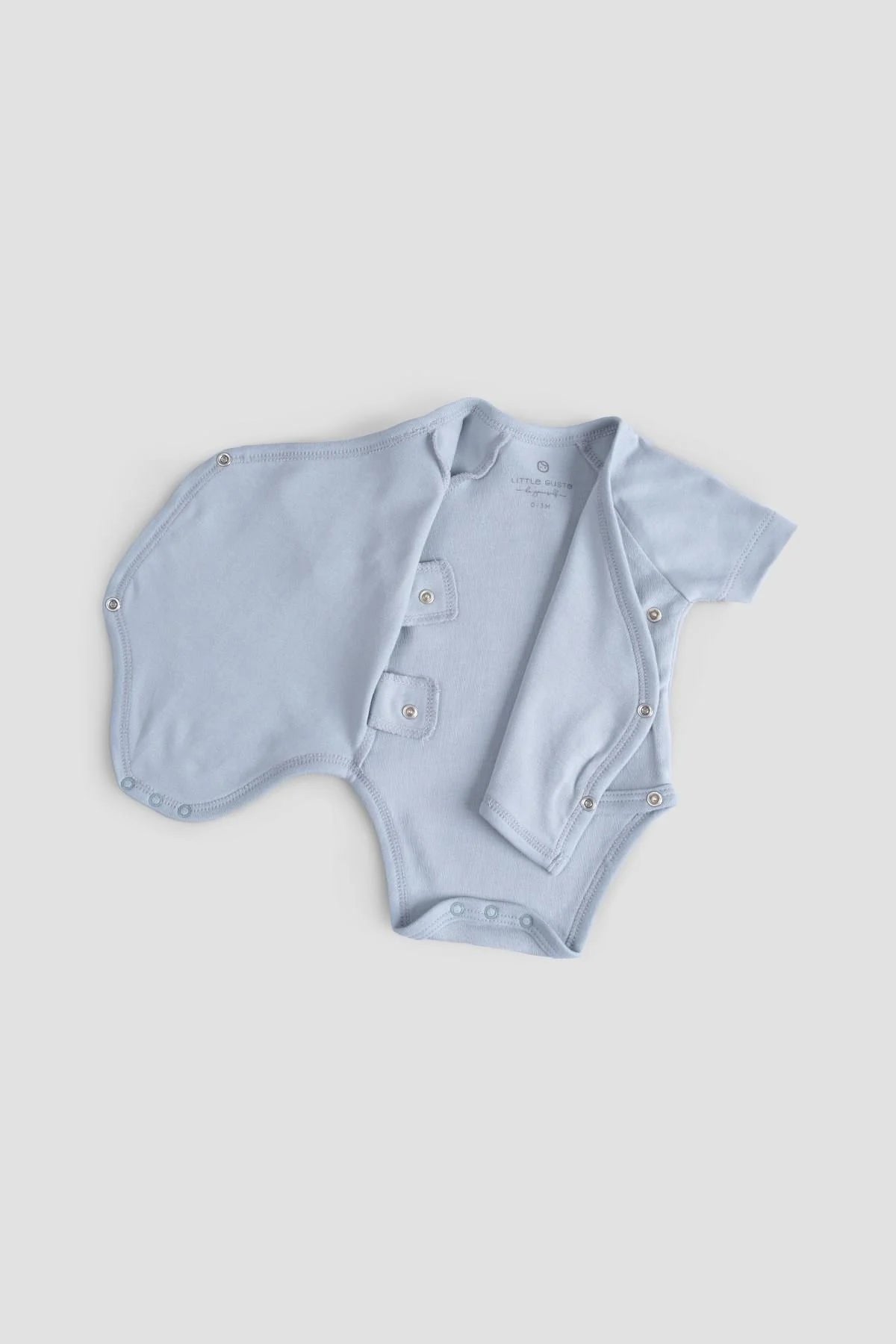 Organic Cotton Hello World Newborn Bodysuit - Blue