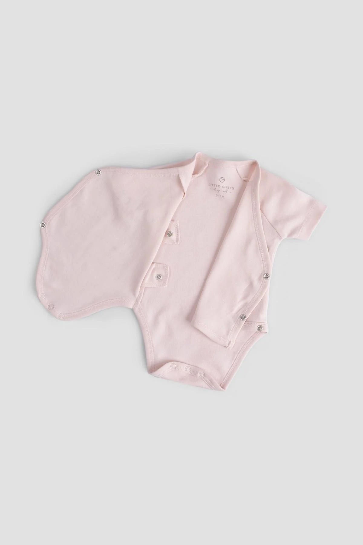 Organic Cotton Hello World Newborn Bodysuit - Pink