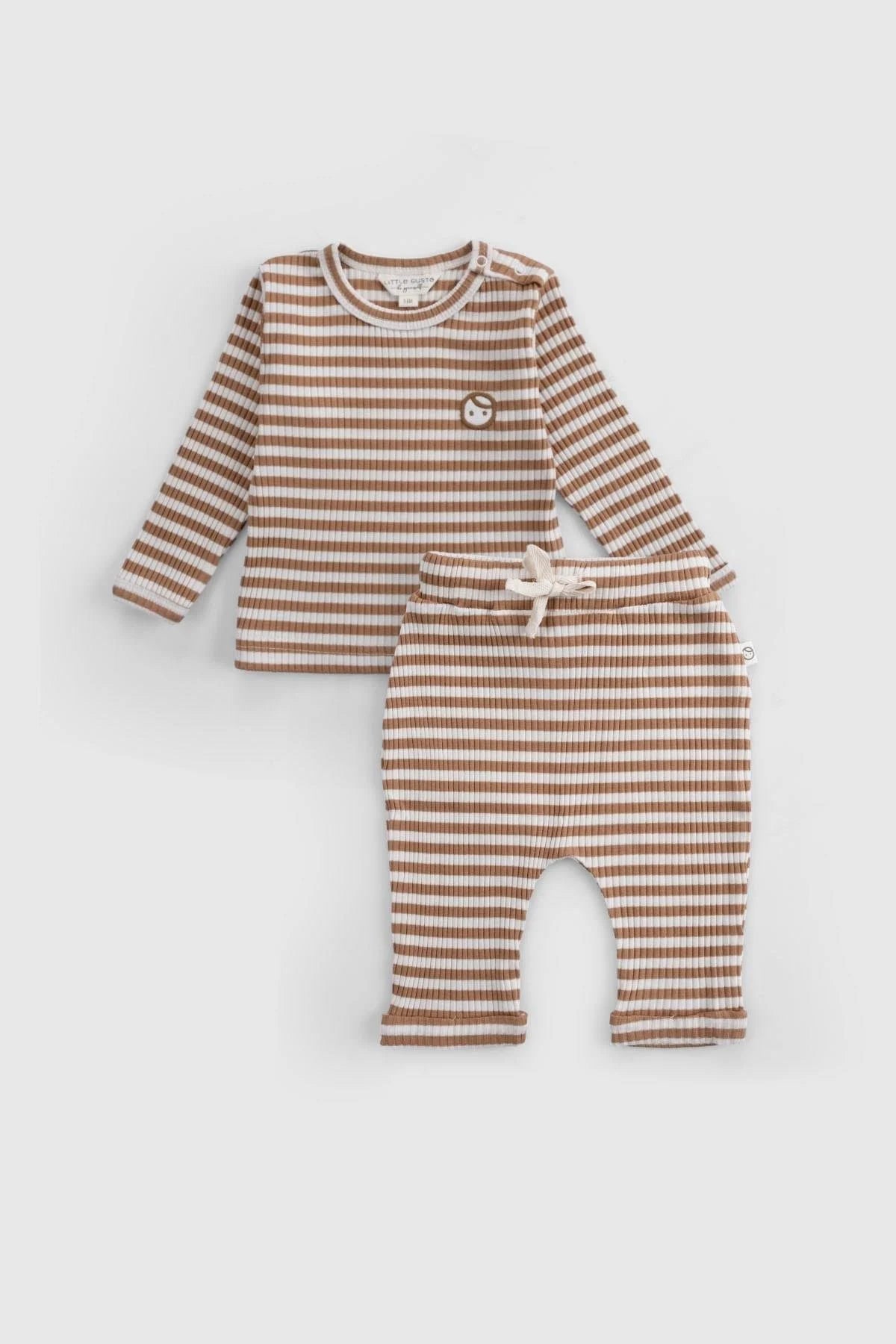 Organic Cotton Modal Baby Set - Brown