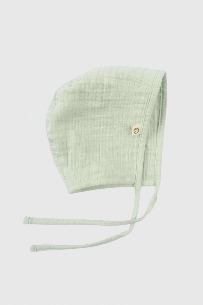Organic Cotton Muslin British Hat in Green - Soft | Breathable