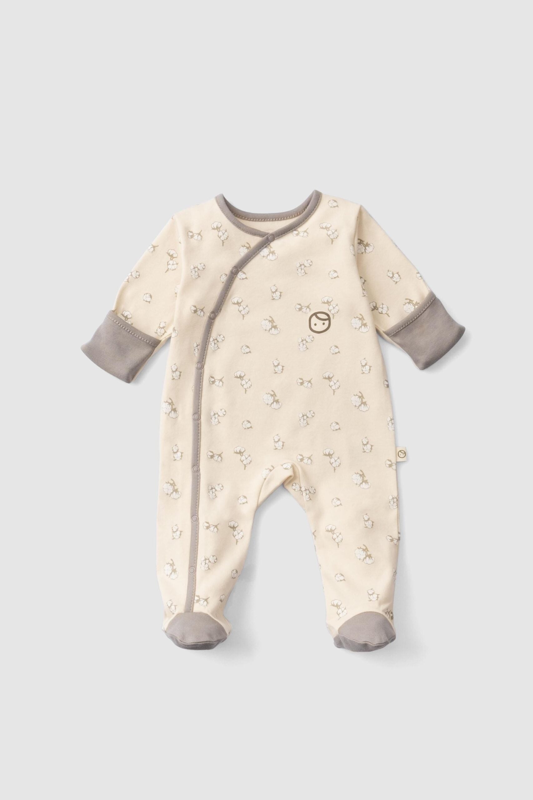 Organic Cotton Footed Onesie with Cotton Print | Soft and Adorable