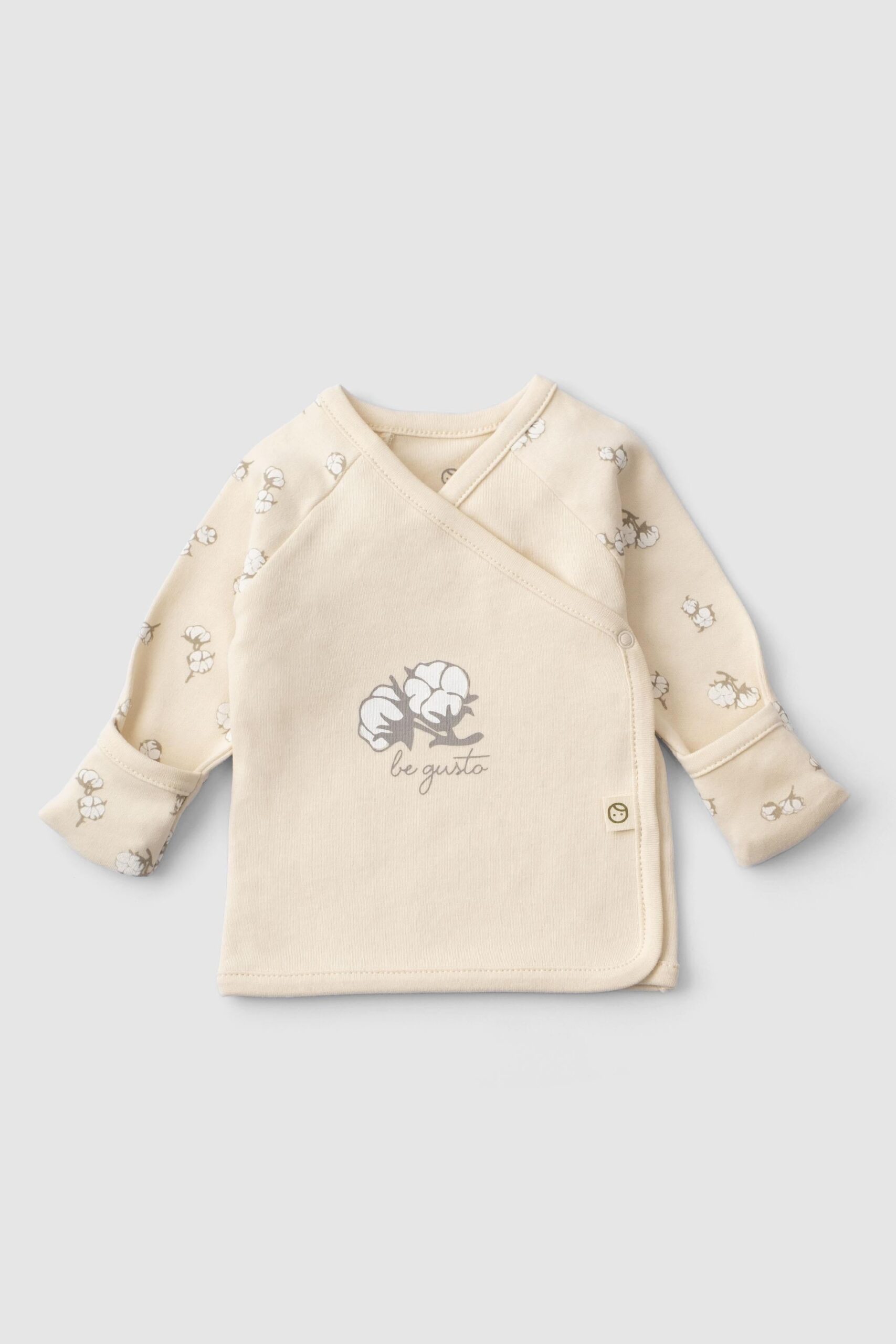 Organic Cotton Newborn Set with Cotton Pattern | Soft and Gentle Babywear