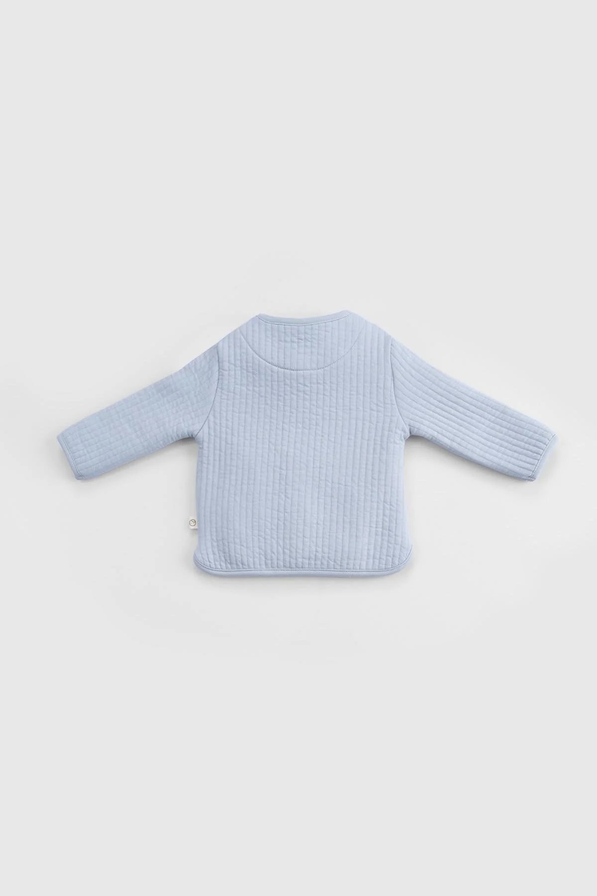 Organic Cotton Quilted Baby Tracksuit Set - Blue