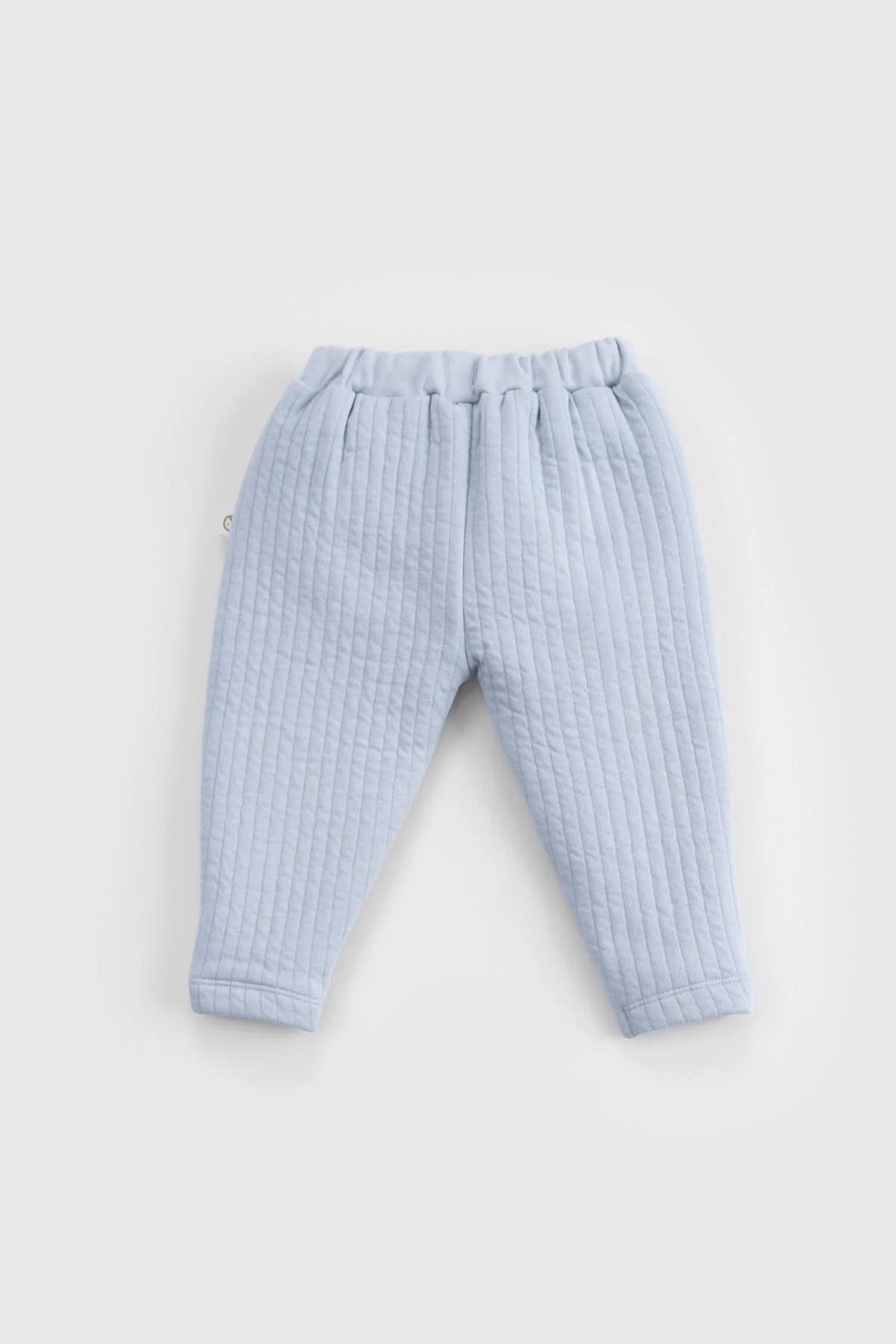 Organic Cotton Quilted Baby Tracksuit Set - Blue