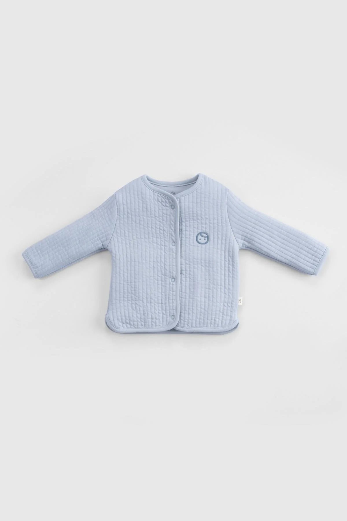 Organic Cotton Quilted Baby Tracksuit Set - Blue
