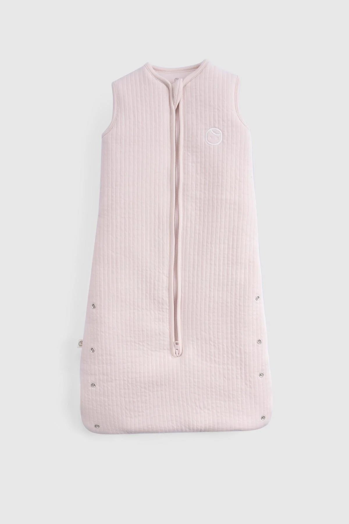 Little Gusto Organic Cotton Quilted Sleeping Bag in soft pink, designed for baby's comfort and safety.