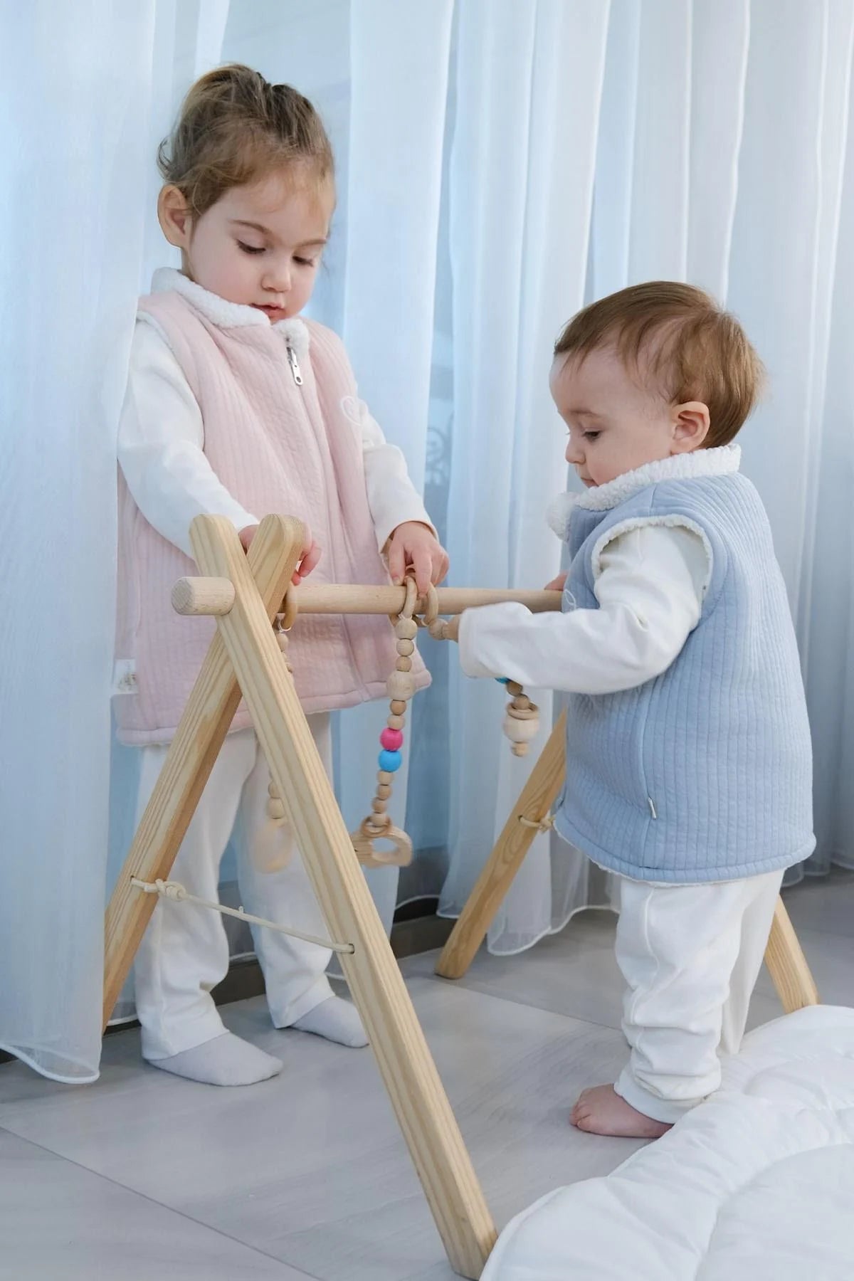 Organic Cotton Wellsoft Double Sided Baby Vest - Pink