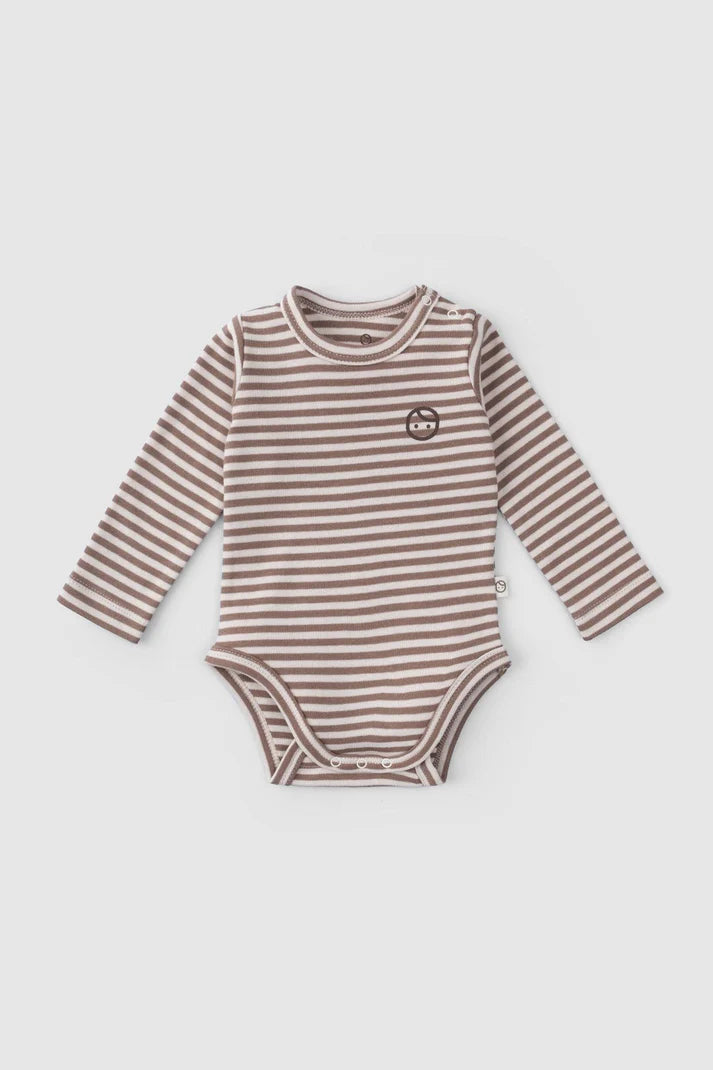 Organic Cotton Long Sleeve Bodysuit Sets with Snaps - Playtime