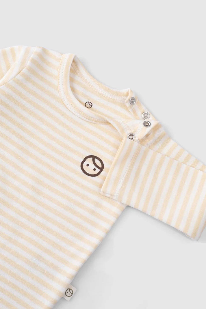 Organic Cotton Long Sleeve Bodysuit Sets with Snaps - Playtime